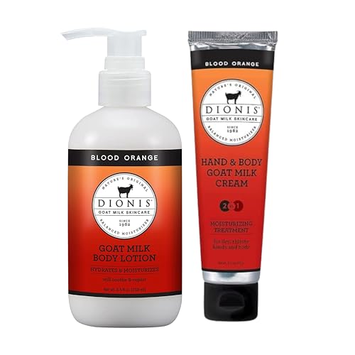 Dionis Goat Milk Body Lotion Bundle - Hydrating, Natural Ingredients, Cruelty-Free - 8.5oz & 3.3oz