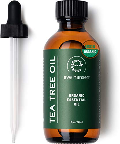 Eve Hansen Organic Tea Tree Essential Oil - Purity Tested, Supports Skin & Scalp Health - 2oz