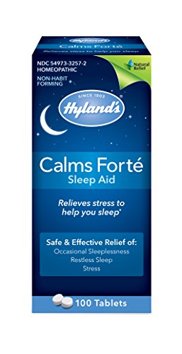 Hyland's Naturals Sleep Supplement - Natural Relief from Stress-Related Sleeplessness - 100 Tabs