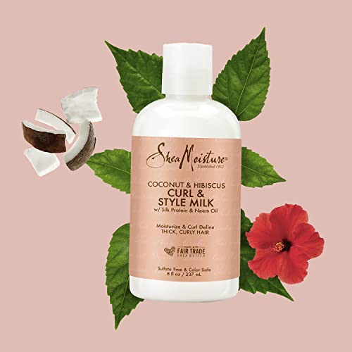 SheaMoisture Hair Styling Cream - Moisturizes & Defines Curls, Free of Sulfates & Silicones - 8oz