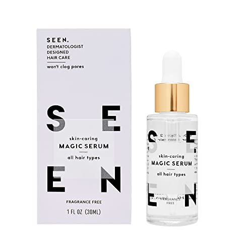 SEEN Hair Serum - Frizz Control, Nourishing & Non-Comedogenic - Fragrance Free, 3.4oz