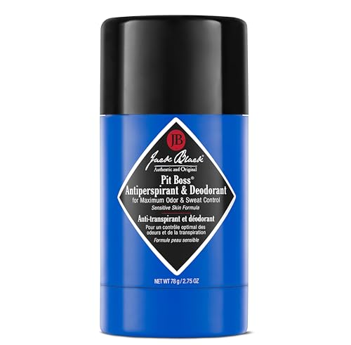 Jack Black Pit Boss Deodorant - Maximum Odor Control, Sensitive Skin Formula - 2.75oz