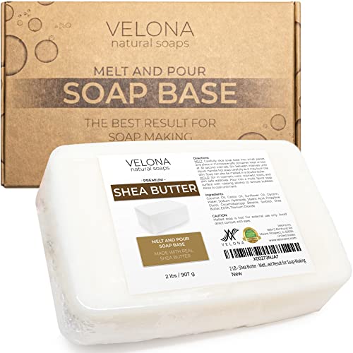 Velona Shea Butter Soap Set - Natural, Moisturizing, Non-GMO, Cruelty-Free - 2 LB