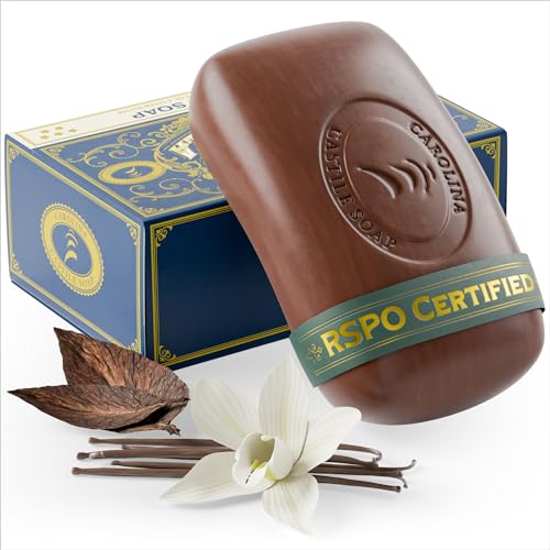 Carolina Castile Body Soap - Moisturizing Tobacco Vanilla for Sensitive Skin - 5oz