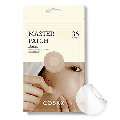 COSRX Master Patch Basic - Overnight Acne Treatment, Hydrocolloid, Hypoallergenic - 36 Count