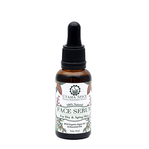 Natural Face Serum - Promotes Softer Skin, Pure Plant Ingredients, Vegan - 1.7oz