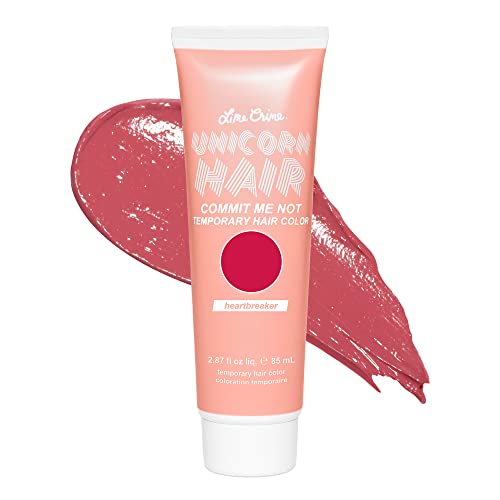 Lime Crime Temporary Hair Color - Bold Crimson Tint, Conditions & Moisturizes - 8.5oz