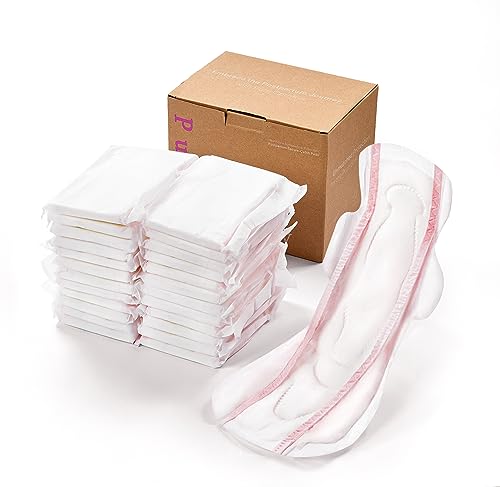 PurComfy Postpartum Pads - Maximum Absorbency, Hypoallergenic Comfort, Large, 24 Count