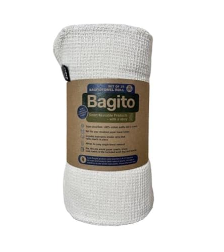 Bagito Kitchen Towels - 100% Natural Cotton, 500+ Uses, Supports K-12 Environmental Literacy