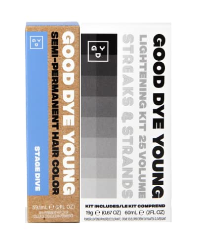 Good Dye Young Semi-Permanent Hair Dye - Vibrant Periwinkle, Nourishing Ingredients - 2 oz