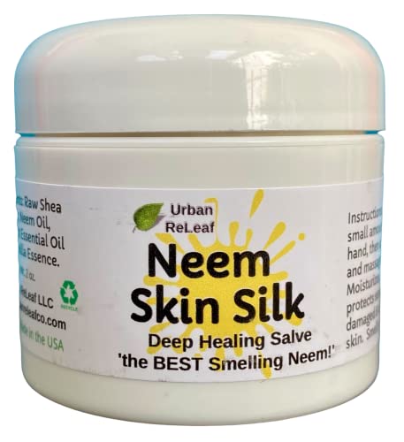 Urban ReLeaf Neem Skin Silk Healing Salve - Nourishes & Soothes Dry Skin, Vegan - 2oz