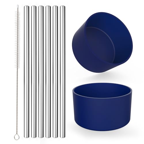 Beonsky Stainless Steel Straws - Replace 3000 Plastic Straws, BPA-Free, Includes 6 Straws & Brush