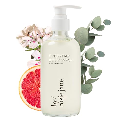 By Rosie Jane Body Wash - Hydrating, Soothing with Organic Extracts, Glass Bottle - 236ml