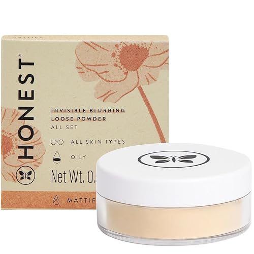 Honest Beauty Translucent Loose Setting Powder - Matte Finish, EWG Verified, Vegan - 0.56 oz