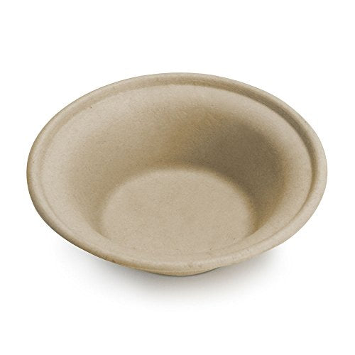 Earth's Natural Alternative Compostable Bamboo Bowls - Biodegradable, Unbleached - 240 Pack, 11.5oz