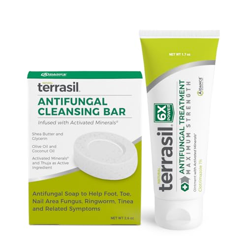 Terrasil Antifungal Cream & Soap Kit - Clinically Proven Relief for Fungal Infections - 1.7oz & 75g