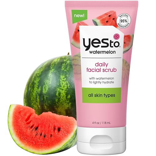 Yes To Watermelon Exfoliating Cleanser - Hydrates, Brightens with Vitamin C, 4oz (Pack of 6)