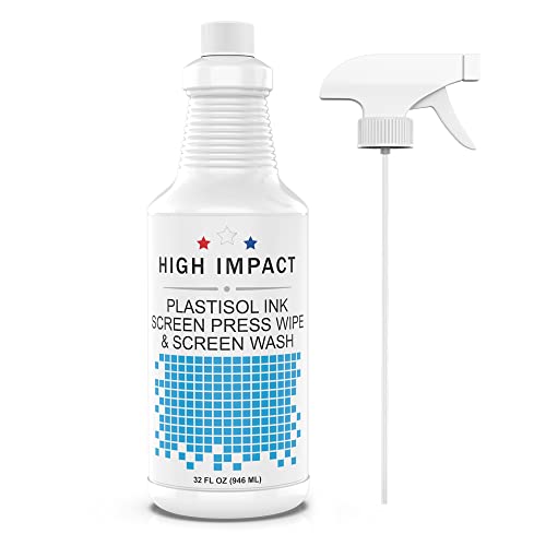 High Impact All Purpose Cleaner - Powerful Plastisol Ink Remover, Biodegradable - 32 fl oz