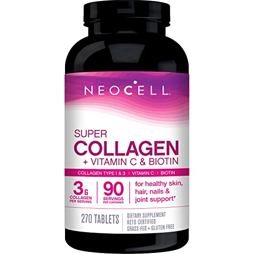 NeoCell Super Collagen - Promotes Healthy Skin, Hair, Nails & Joints, Non-GMO, 270 Tablets