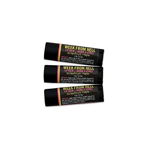 Walton Wood Farm Lip Balm Trio - Moisturizing Grapefruit Maple Flavor, 100% Natural - 3 Count