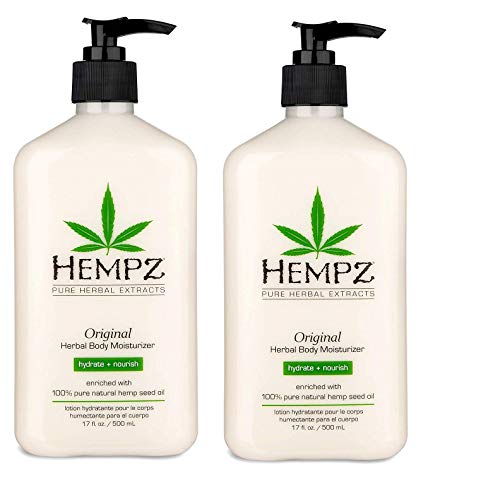 Hempz Original Body Lotion - Nourishing Hemp Seed Oil & Shea Butter for Dry Skin, 17 Fl Oz