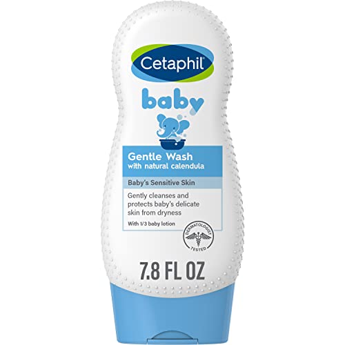 Cetaphil Baby Body Wash - Soothes Sensitive Skin, Organic Calendula, Soap-Free - 7.8oz