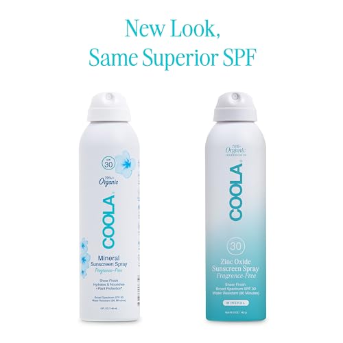 COOLA Organic Mineral Sunscreen SPF 30 - Hydrating, Dermatologist Tested, Vegan - 5 Fl Oz