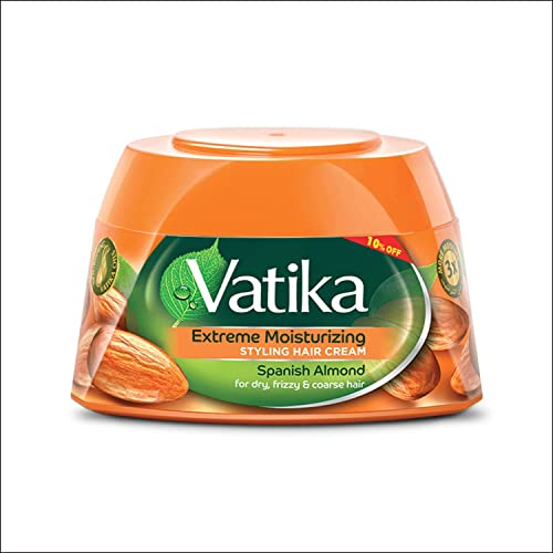 Vatika Naturals Hair Cream - Nourishing Henna, Almond & Aloe Vera for Healthy Shine - 140 ml