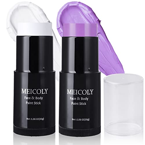 MEICOLY Body Paint Stick - Waterproof, Non-Toxic, High Pigment for Halloween & Cosplay - 1.06oz