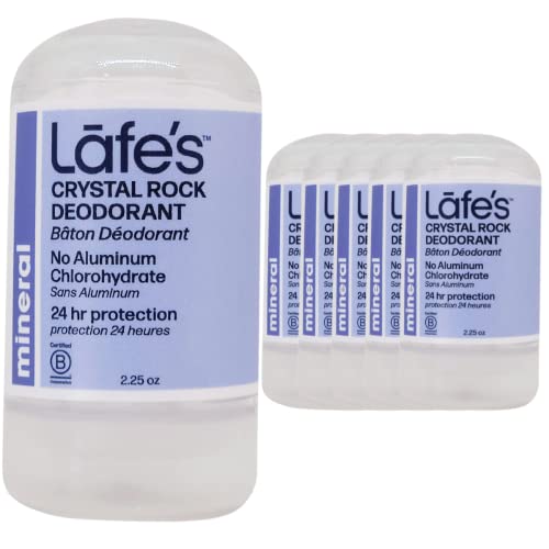 Lafe's Natural Deodorant - 24-Hour Odor Protection, Vegan & Cruelty-Free - 6 Pack, 2.25oz Each