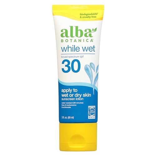 Alba Botanica Sunscreen Lotion - Broad Spectrum SPF 30, 100% Vegetarian, 3 fl. oz.