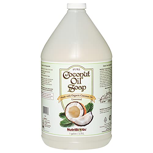 NutriBiotic Coconut Oil Bar Soap - Certified Organic, Biodegradable, Rich Lather - 1 Gallon