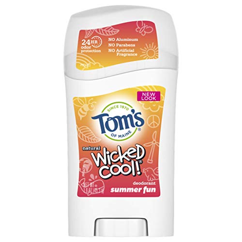 Tom's of Maine Kids Deodorant - 24-Hour Protection, Natural Fragrance, Summer Fun - 1.6 oz