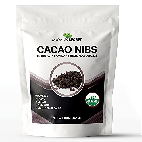 Mayans Secret Cacao Nibs - Nutrient-Dense Superfood, Boosts Energy & Rich in Antioxidants - 1lb