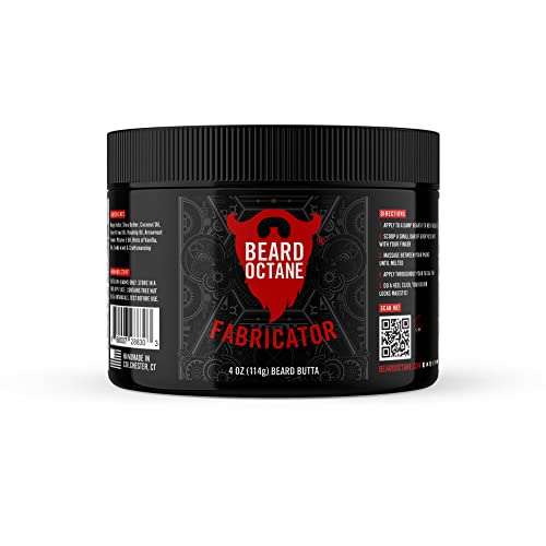 Beard Octane Beard Balm - Moisturizes & Styles, Vegan Ingredients - Sandalwood Vanilla, 4oz