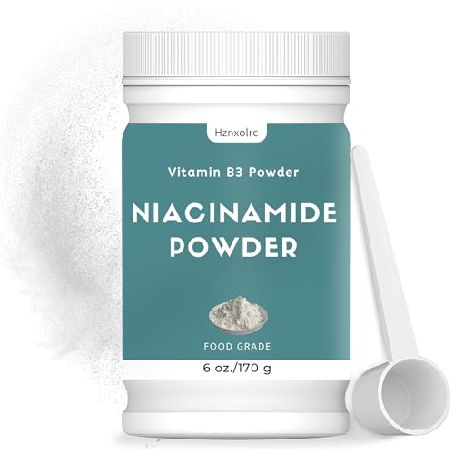 Hznxolrc Niacinamide Powder - 100% Pure, Antioxidant-Rich for Skin & Food Freshness - 6 oz