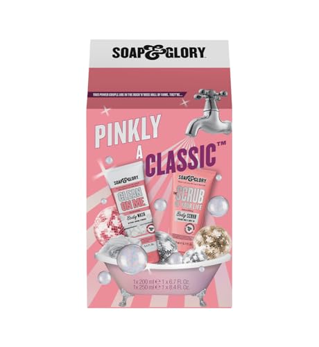 Soap & Glory Body & Hair Mist - Hydrating Shower & Exfoliating Scrub Duo - Rose & Bergamot, 2 Count