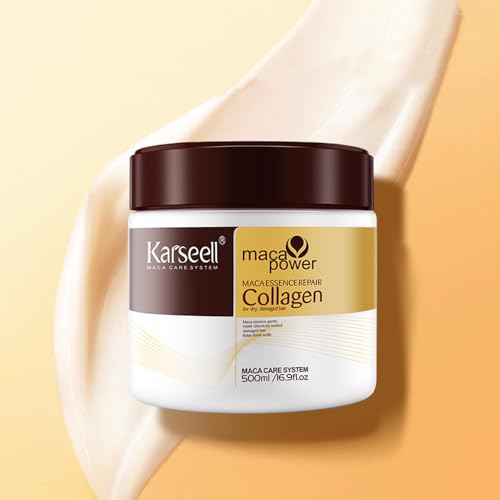 Karseell Hair Mask - Deep Repair with Collagen & Argan Oil, Paraben-Free - 16.9oz