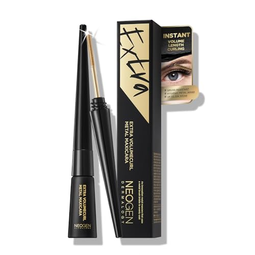 Neogen Dermalogy Mascara - 33HR Volume & Length, Refillable Metal Wand, Black - 0.20 oz