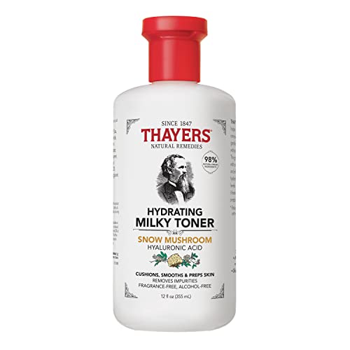 THAYERS Milky Face Toner - Hydrating, Gentle for Sensitive Skin with Snow Mushroom, 355mL