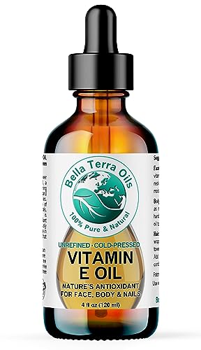 Bella Terra Oils Face Oil - Organic Vitamin E for Nourishing Radiance - 4 oz