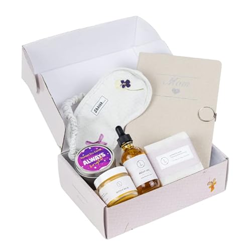 Lizush Luxury Spa Gift Set - All-Natural Self-Care Essentials for New Moms - 6 Piece Set