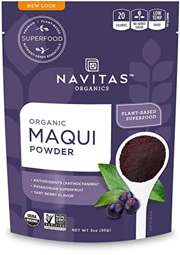 Navitas Organics Maqui Powder - Organic Superfood, Non-GMO, Gluten-Free - 3 oz. Pouch