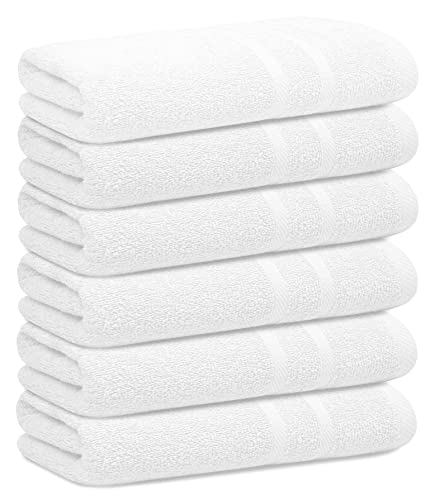 Looperry Small Bath Towel Set - Soft, Absorbent, Oeko-Tex Certified, 6 Pack, 23x46 inches