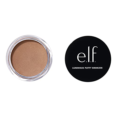 e.l.f. Luminous Putty Bronzer - Radiant Glow, Highly Pigmented, Vegan - 0.35oz