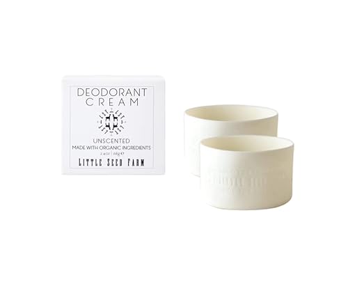 Little Seed Farm Deodorant Cream - 24-Hour Odor Control, Aluminum & Baking Soda Free - 2.4oz