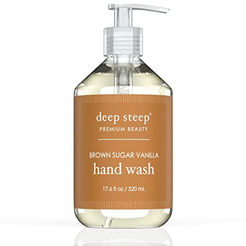 Deep Steep Argan Oil Hand Soap - Nourishing Brown Sugar Vanilla, Vegan, 17.6oz