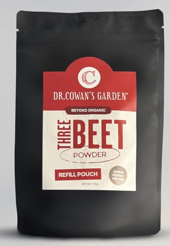 Dr. Cowan's Garden Superfood - Organic Three Beet Powder, Nutrient-Rich, Non-GMO - 50 Servings