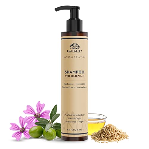 Leafality Salon Grade Volumizing Shampoo - Boosts Thickness, Vegan, Hypoallergenic - 8.45oz