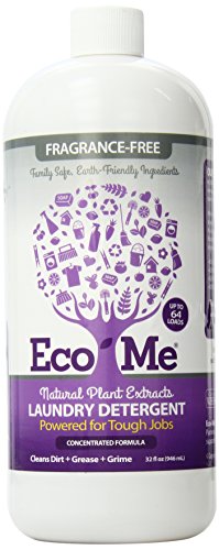 Eco-me Concentrated Laundry Detergent - Fragrance-Free, Gentle on Sensitive Skin - 32 Fl.Oz